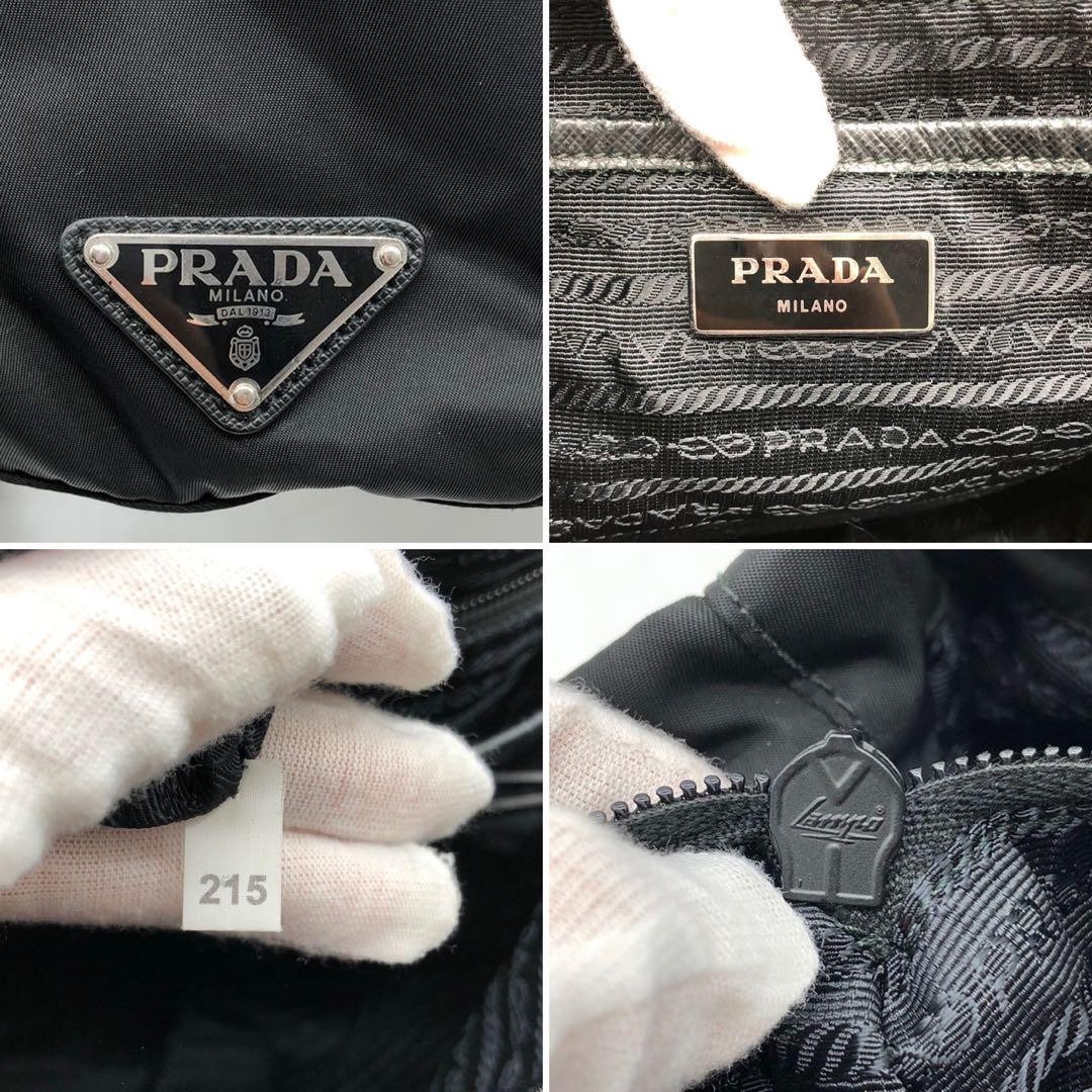 Prada Backpack Studded Triangle Logo Nylon Design… - image 11