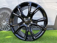 4X R20 Inch 5X127 Jeep SRT 8 Style Black Gloss 9ET34 Wheels: Fits For Commander