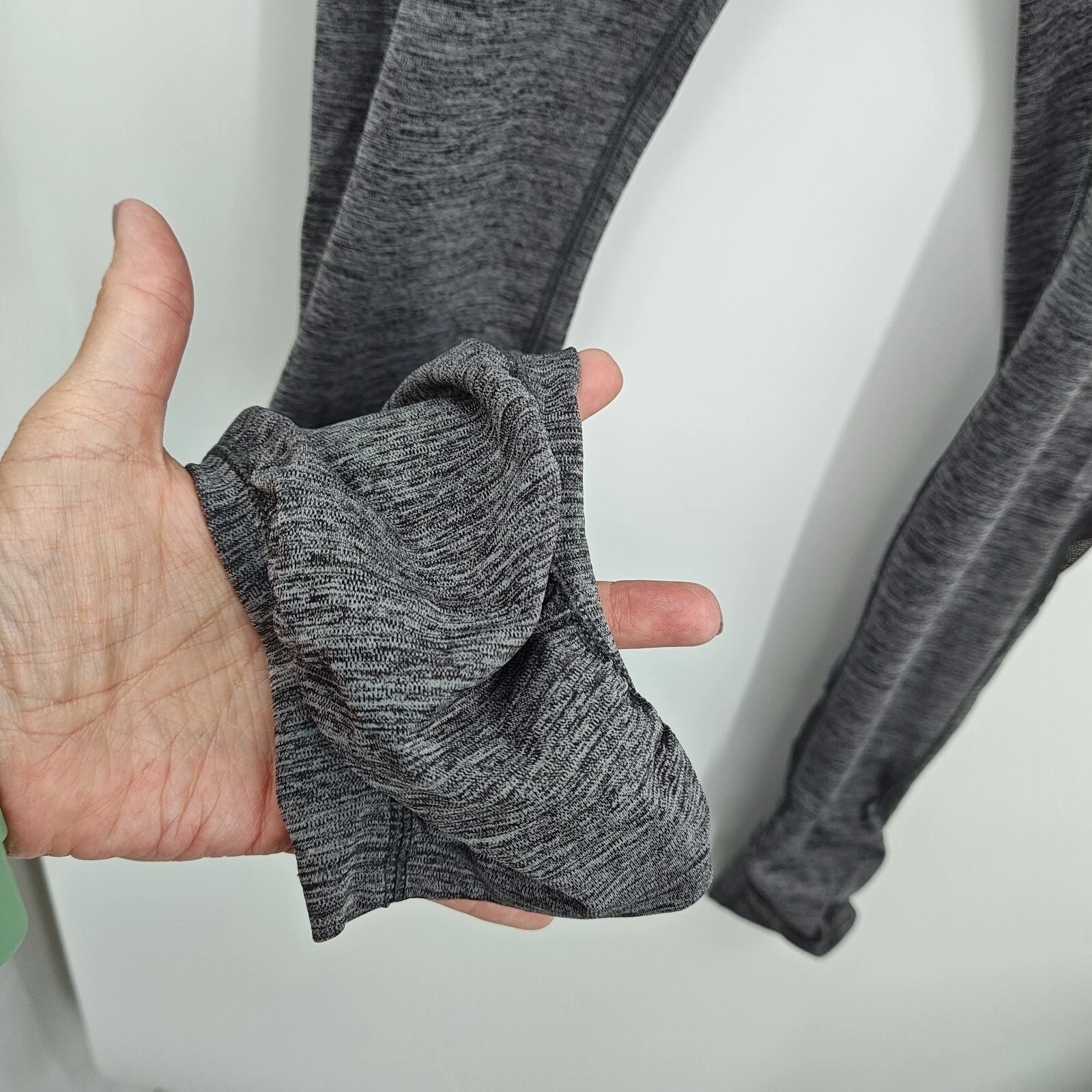 free-people-movement ruched ankle mesh section leggings