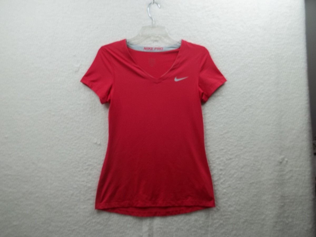 Nike Pro Red Nike Shirts Womens Nike Pro Womens Red Polyester