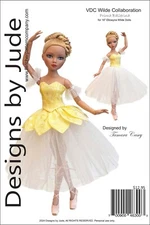 VDC Prima Ballerina, Doll Clothes Sewing Pattern for Ellowyne & Neema Tonner