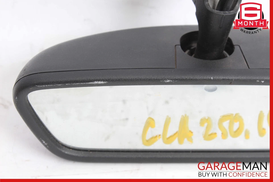 14-19 Mercedes W117 CLA250 Interior Top Upper Rear View Mirror Black OEM - Image 3 of 4