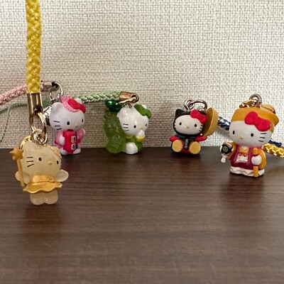 Hello Kitty 20pc Gotochi Keychain Lot Vintage Sanrio Japan