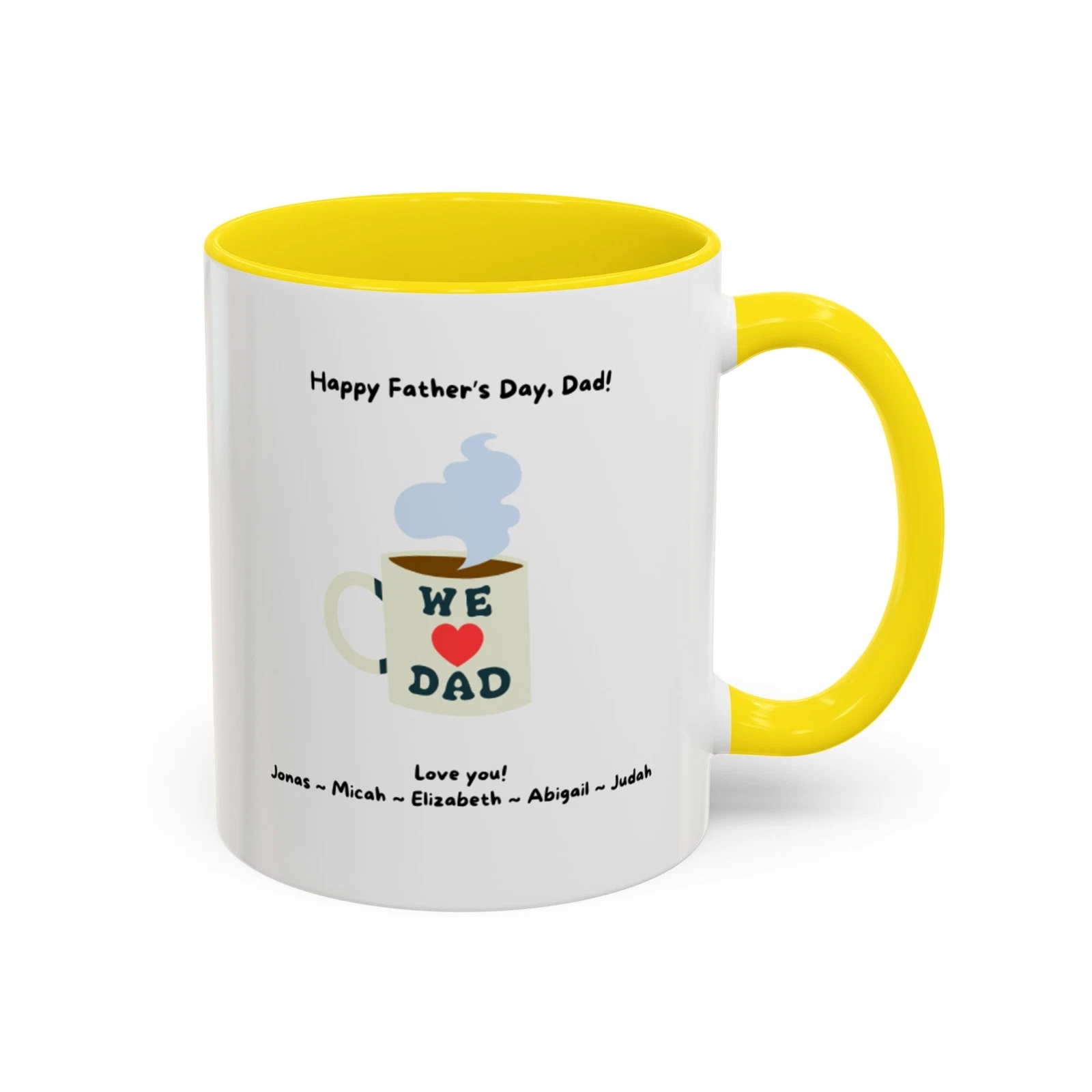 Fully customizable coffee mug for Dad/Grandpa; Father’s Day