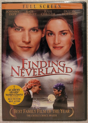 Finding Neverland (DVD, 2005, Full Frame) Johnny Depp, Kate Winslet - Brand New!