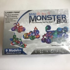 Laser Pegs Mini Monster Bug Kit 36 Pieces, Complete, Laser Pegs 9 in 1 Fast ship