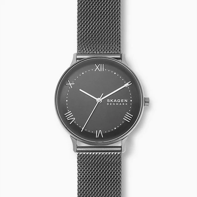 Skagen Orologio Donna In Acciaio Oro SKW3164 | Quadrante A Specchio, Cassa Quadrata 28mm, Cinturino A Maglie, Movimento Quarzo - 5