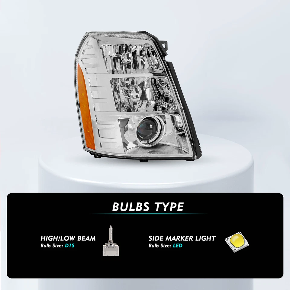 Proyector HID para Cadillac Escalade 2007-2014 con faros de lastre y bombillas Foto 3 de 4