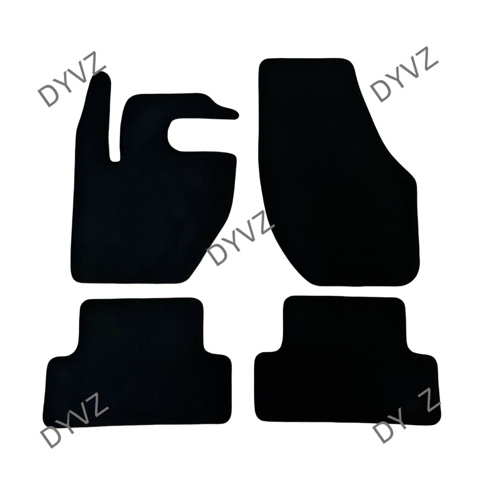 Front Two Car Floor Mats Velour For Volvo V40 2012-2019 Waterproof Carpet Liners