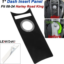 Black Fuel Tank Dash Insert Dash Console For Harley Touring Road King FLHR 08-24