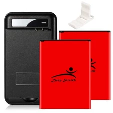 Long Lasting 2x 5320mA Replaceable Durable spare Battery Charger f LG V20 H918