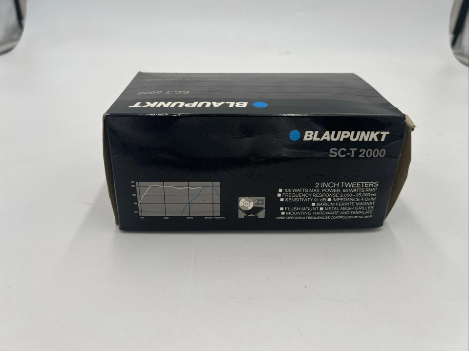 Blaupunkt SC-T 2000 2" Tweeters 100W 60W RMS NOS Made In Germany VTG - Image 3 of 4