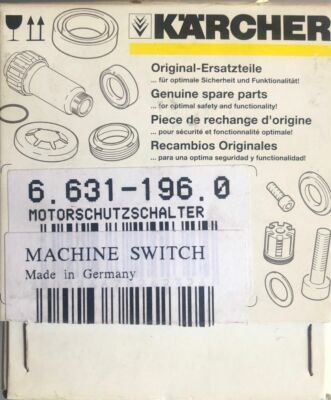 #ad KARCHER SHARK MOTOR PROTECTING SWITCH 6.631 196.0 $79.00