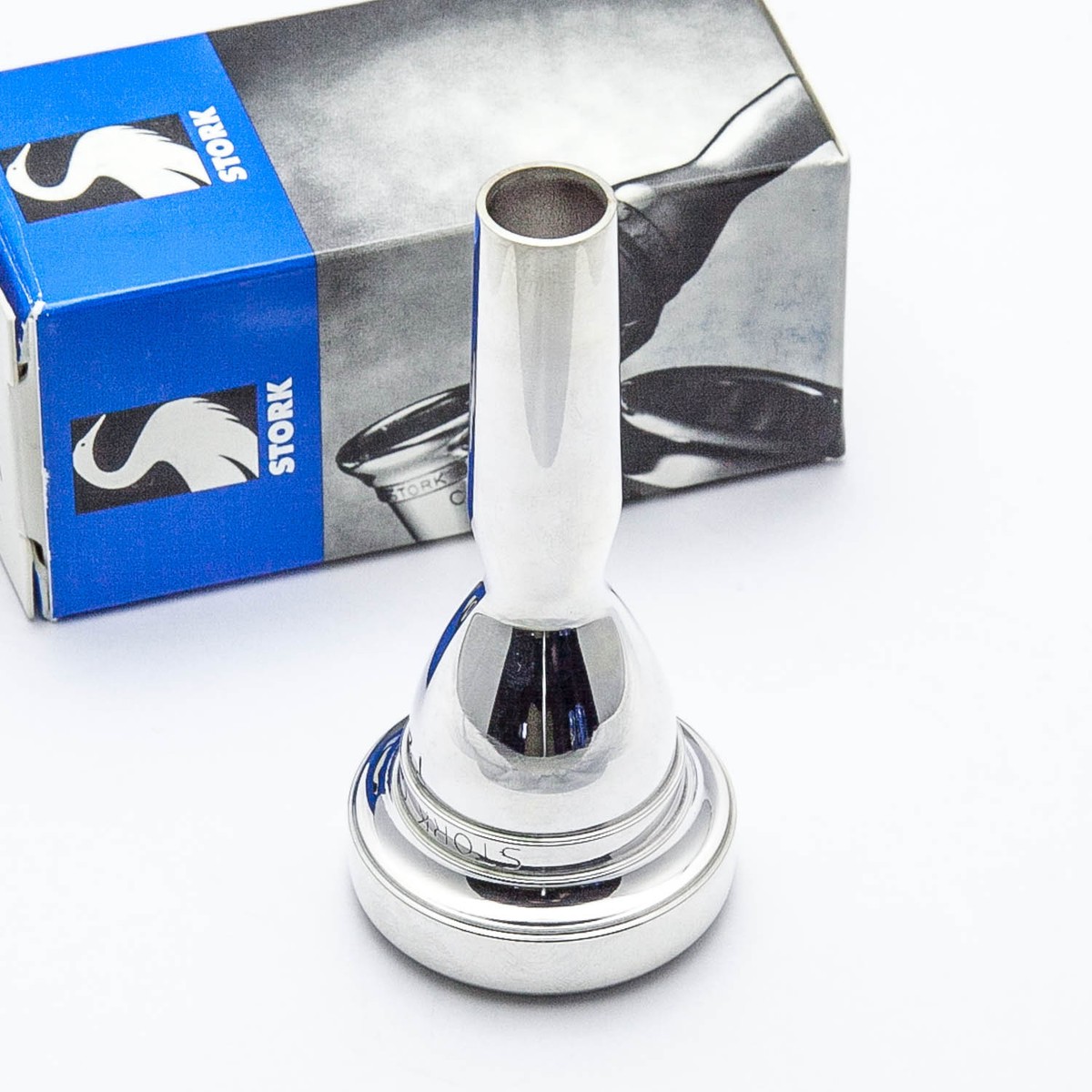 Stork T2 Light Weight Large Shank Silver Trombone Mouthpiece NEW
