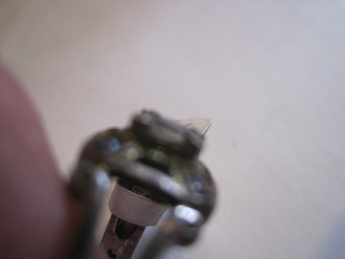 VTG Signed Jqa Sterling Silver 925 LIND ART DECO COCKTAIL RING SIZE 9? - Picture 3 of 3