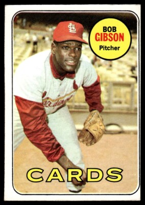 1969 Topps Baseball Card Bob Gibson St. Louis Cardinals #200 EX | eBay