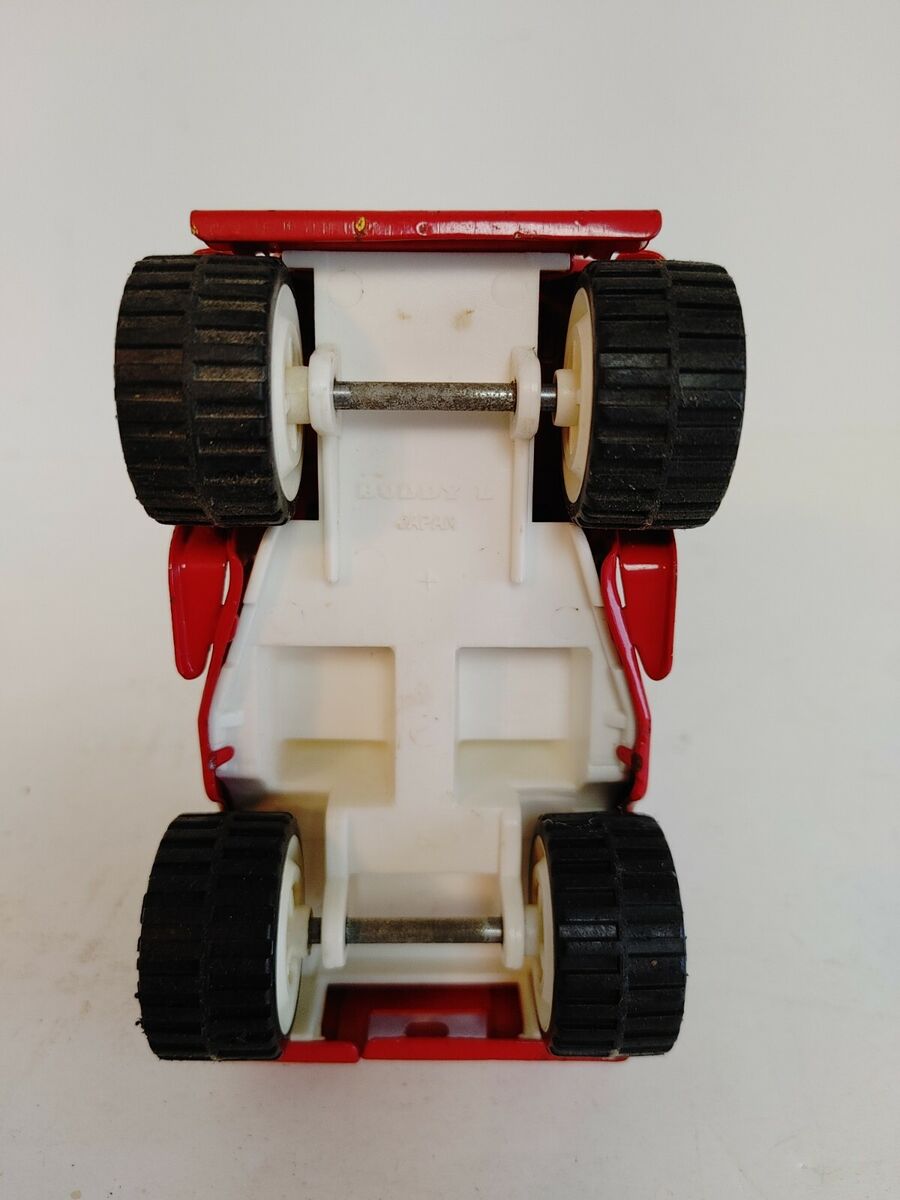 Vintage Buddy L Pressed Steel Jeep Red Made in Japan Roll Vintage Buddy L Pressed Steel Jeep Red Made in Japan Roll