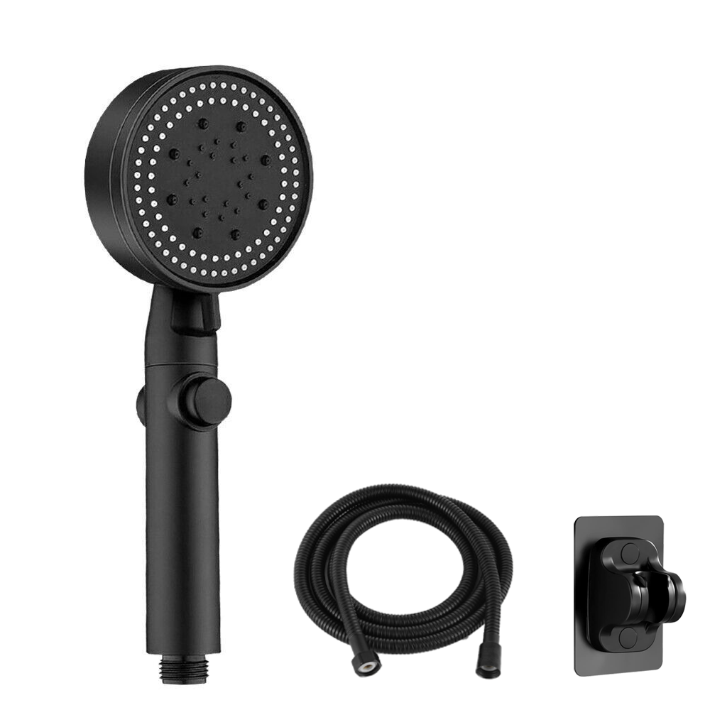Bath Shower Head Set 5 Mode High Pressure Water Saving Heads Hose