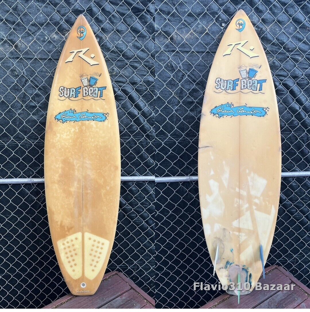 Rare 1980s Vintage RUSTY SURFBOARDS Surf Beat Shaun Thomson Rare 1980s Vintage RUSTY SURFBOARDS Surf Beat Shaun Thomson