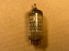 Vintage Amperex 12AT7 ECC81 Tube Tests Super Strong Balanced 1960 TK1