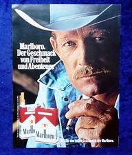 Marlboro Zigaretten, originale Werbung aus 1976