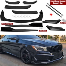 For Mercedes-Benz Front Rear Bumper Lip Spoiler Splitter Body Kit Side Skirt