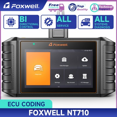 FOXWELL NT710 Bidirectional Car OBD2 Scanner Diagnostic Scan Tool Key ECU Coding