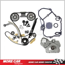 Timing Chain Gear Oiler Kit Oil Pump Cover Gasket Bolts Fit Chevy HHR Cobalt L4