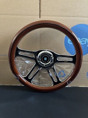 350mm Dish Steering Wheel - Fit 6 hole Hub Like Vertex Nardi NRG Grip