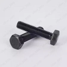 M7 Black 8.8 Steel Hexagon Head Bolts Screws Pitch 1.0