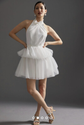 halter dress in store Halter black bubble dress main image 0