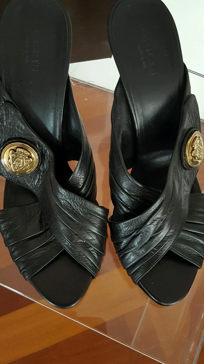 Chaussures Gucci noir, taille 40, escarpins