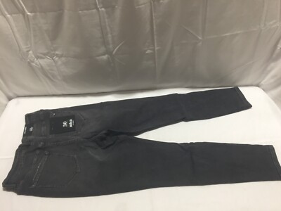 N857 MICA Mid-Rise Ankle Skinny Jeans Black Womens Size 30 | eBay