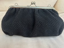 Borsa Pochette Pasticcino Nero Con Catenella