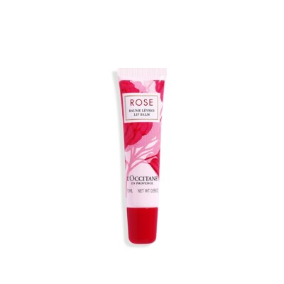 L'Occitane Rose Lip Balm -natural pink sheen 0.3 oz/12ML NEW