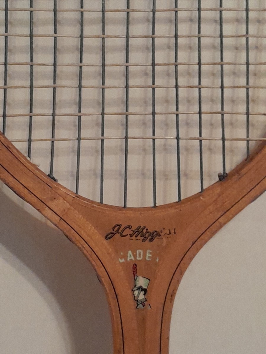Vintage JC Higgins Wooden Tennis Racket