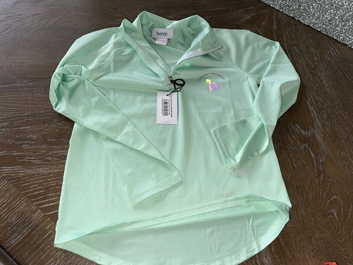 NWT Girls HORZE Training 1/4 Zip Pullover L/S Junior Size Medium - Picture 2 of 7