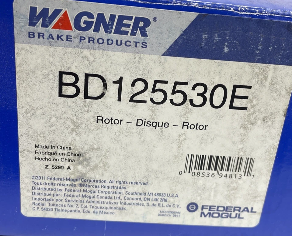 Rotor de freno de disco Wagner Brake Products BD125530E para Ford F150 F250 1994-2004 Foto 3 de 3