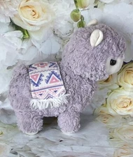 Purple Alpaca Llama Plush Stuffed Animal Lavender Kellytoy  10 inches Toy 2018