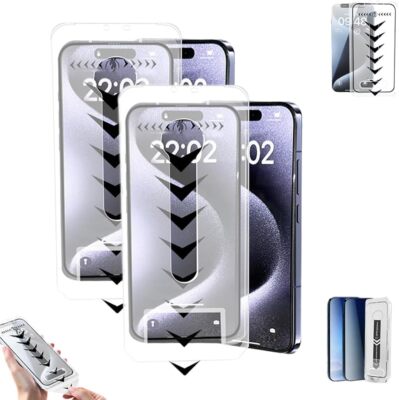 Evotech screen protector, 3-in-1 Privacy Screen Protector for iPhone 17 16ProMax