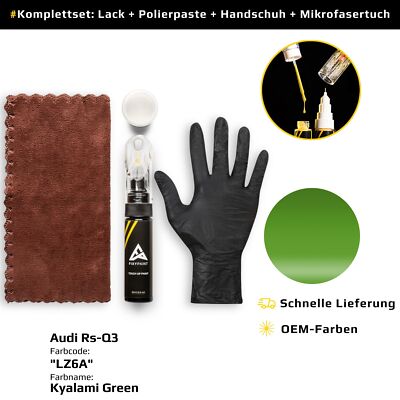 Lackstift für Audi Rs Q3 Code: LZ6A Kyalami Green