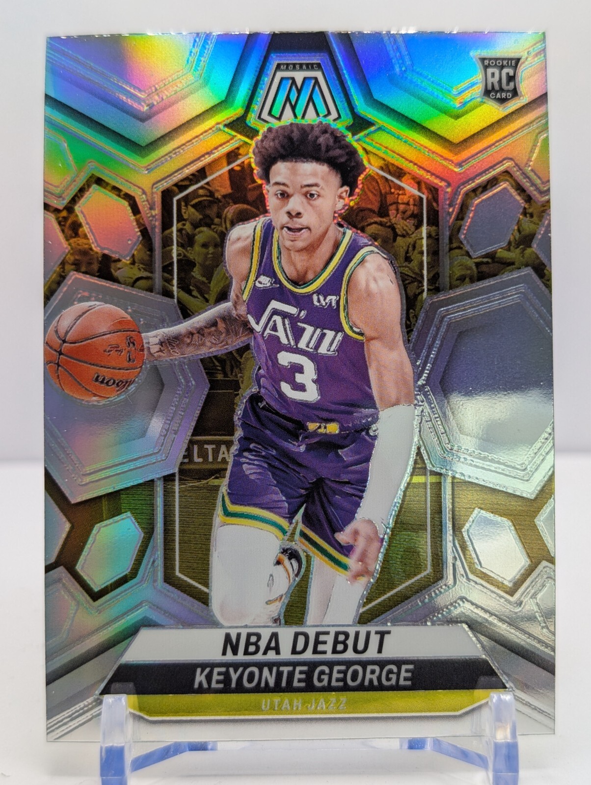 2023-24 Panini Mosaic - NBA Debut #251 Keyonte George (RC) Silver