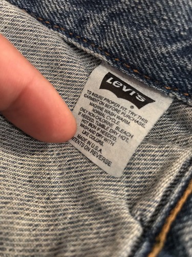 VINTAGE Levi’s Blue Jean Denim Jacket Size 6 Made In USA 37266-0491 - Picture 6 of 6