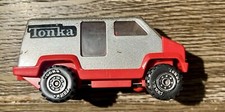 1978 Vintage Red Tonka Van 4" Toy Metal Made in USA Steel & Plastic Chevy Ford