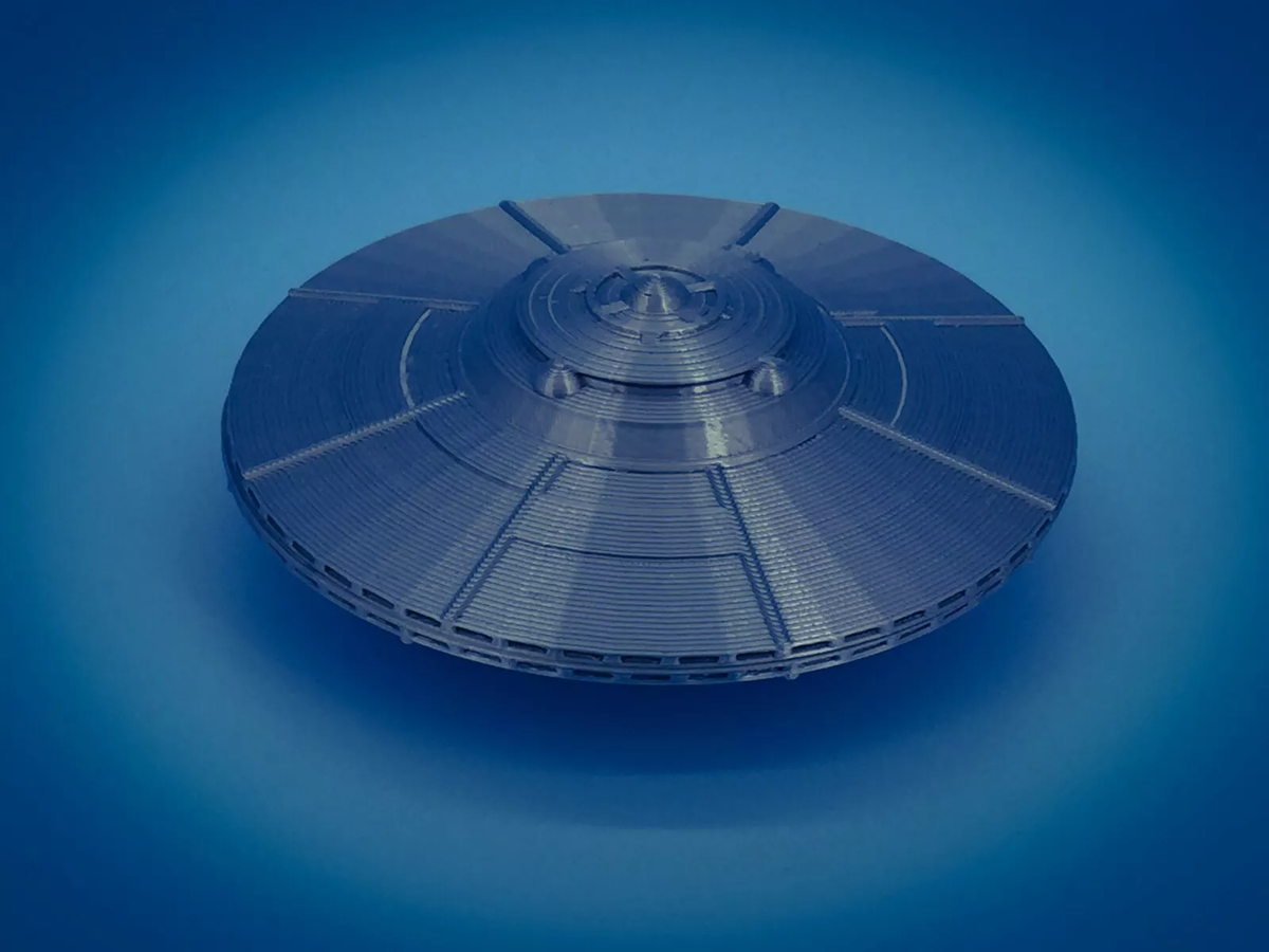 UFO Flying Saucer Alien Space Ship - N Scale - 1:160 - Made in the