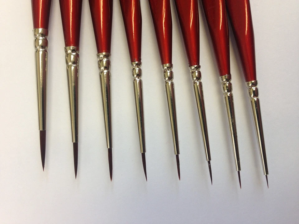 pinceles de pintura modelo, warhammer airfix pintor del ejército etc triple agarre sensación de comodidad Foto 2 de 4