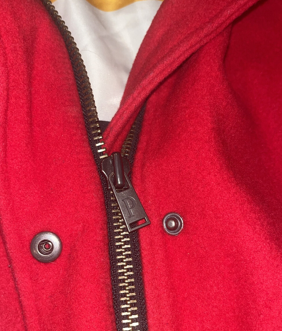 Women’s Pendleton Toggle Wool Red Trench Peacoat … - image 6