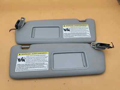 2009-2012 AUDI A4 (Sun Visor Assembly) Sedan Vinyl Mirror Right And Left Set OEM
