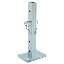 8000lbs Jack Stand Drop Leg Foot Pad For Square Jacks W/ 2'' Tube Trailer Camper
