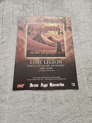 FPOT207 MAGAZINE ADVERT 12X9'' LOST LEGION : GLORY OR DEATH